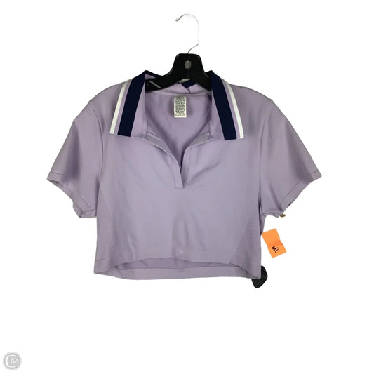 Athletic Top Short Sleeve By Pink In Purple, Size: Xxl