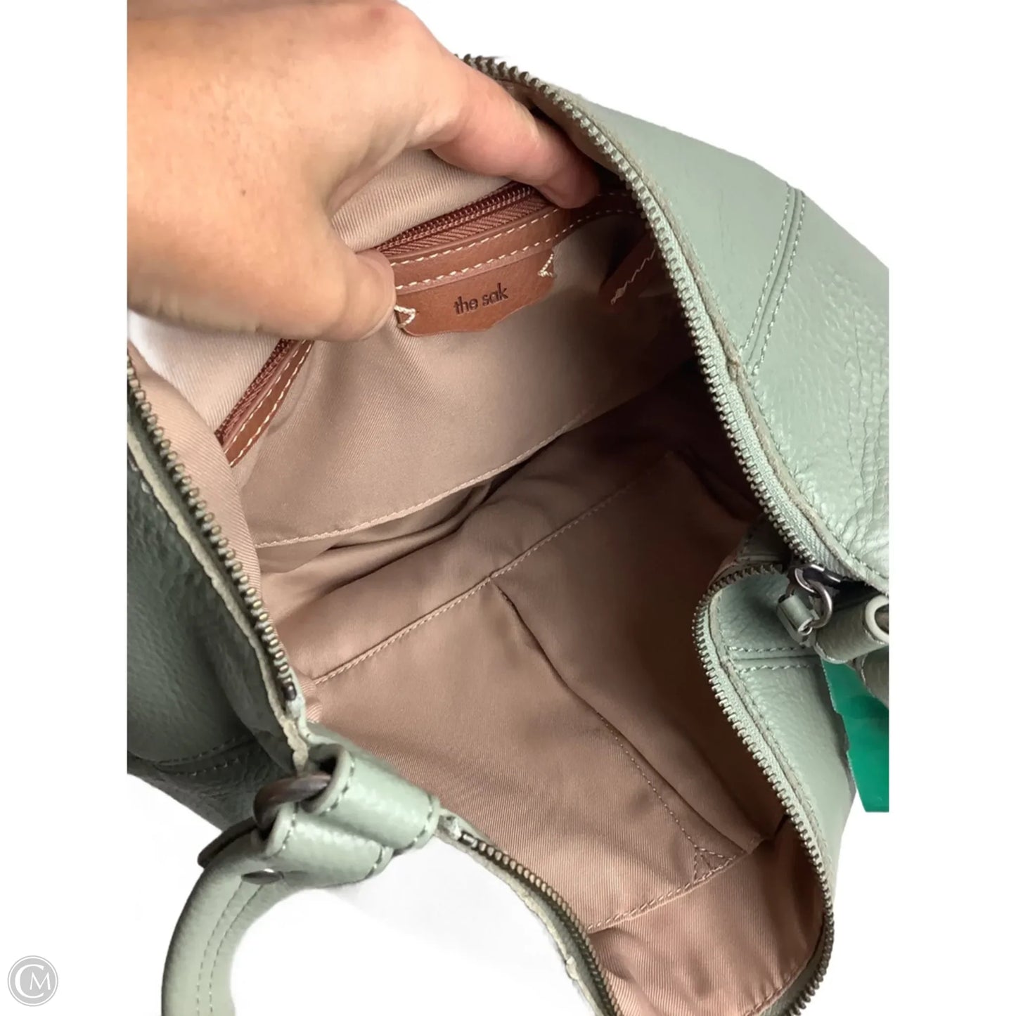 Handbag Leather By The Sak, Size: Medium