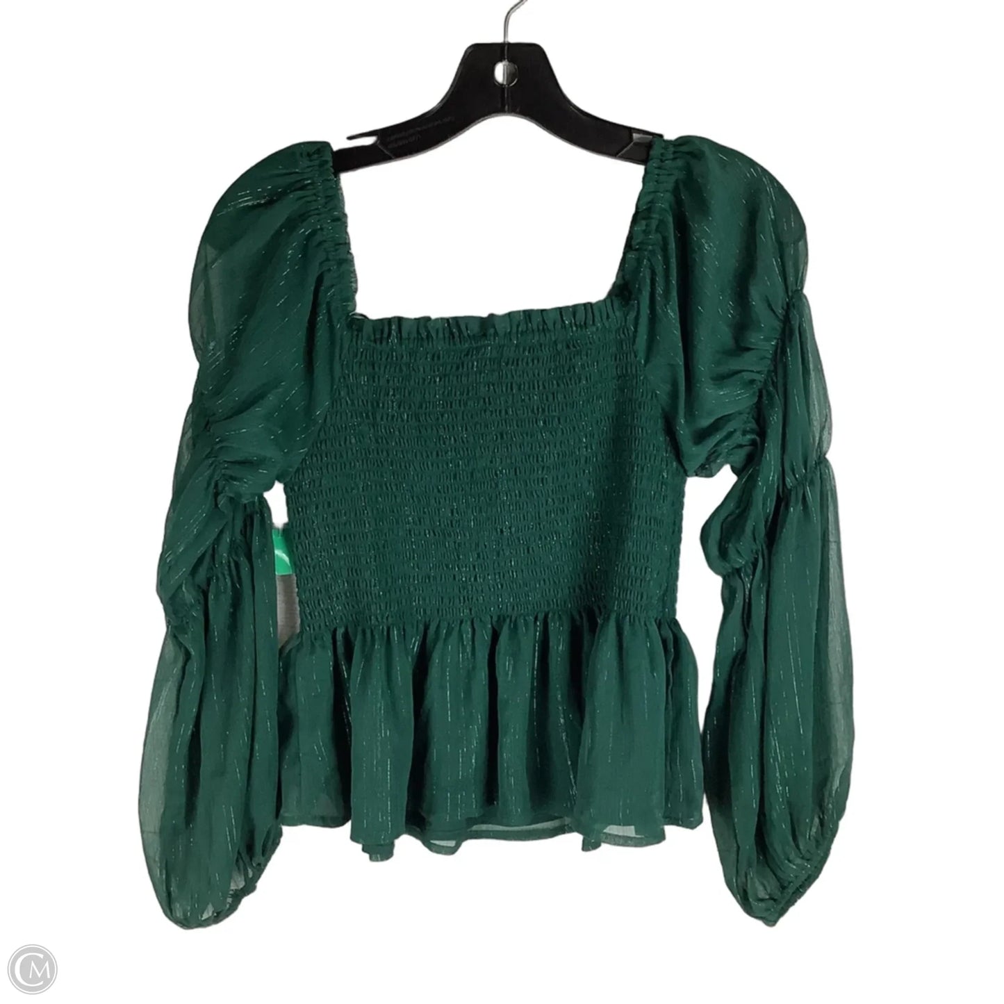 Top Long Sleeve By Sadie & Sage In Green, Size: M
