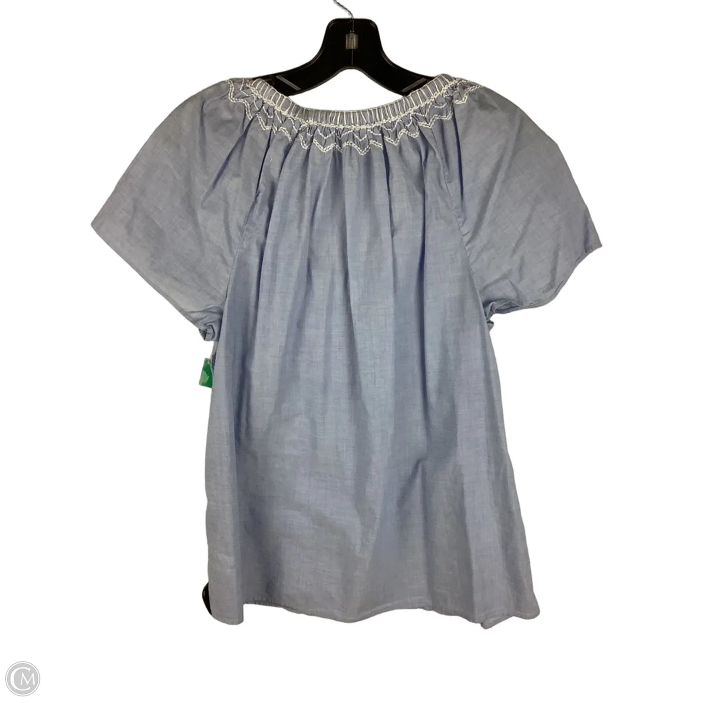 Top Short Sleeve By Talbots In Blue, Size: M