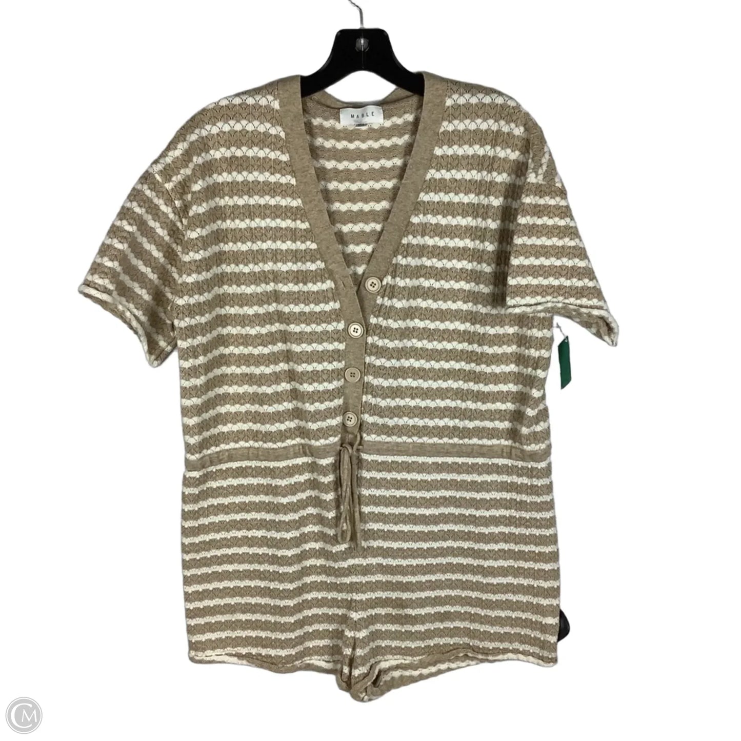 Romper By Mable In Brown & Cream, Size: M/L