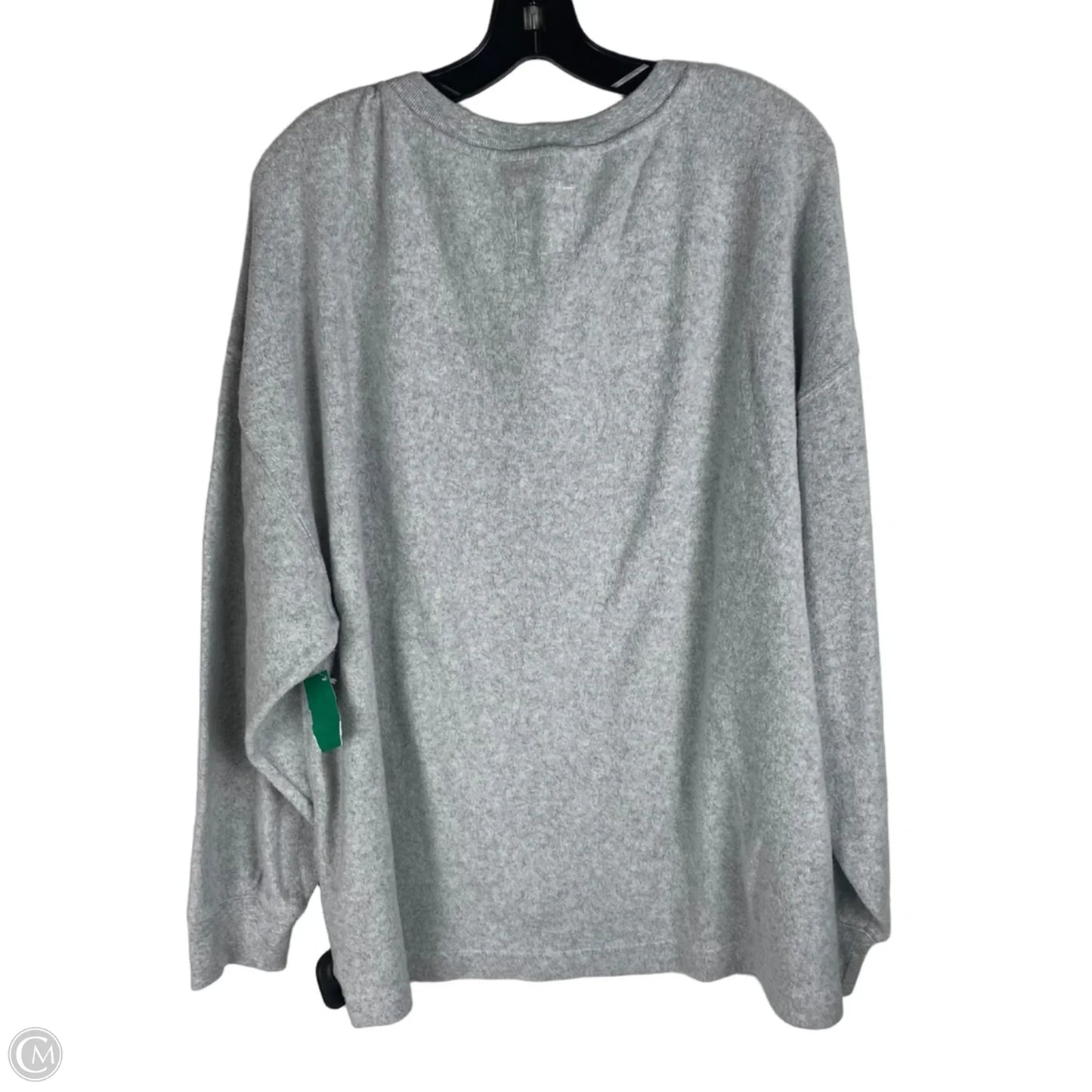 Top Long Sleeve By Aerie In Grey, Size: Xl