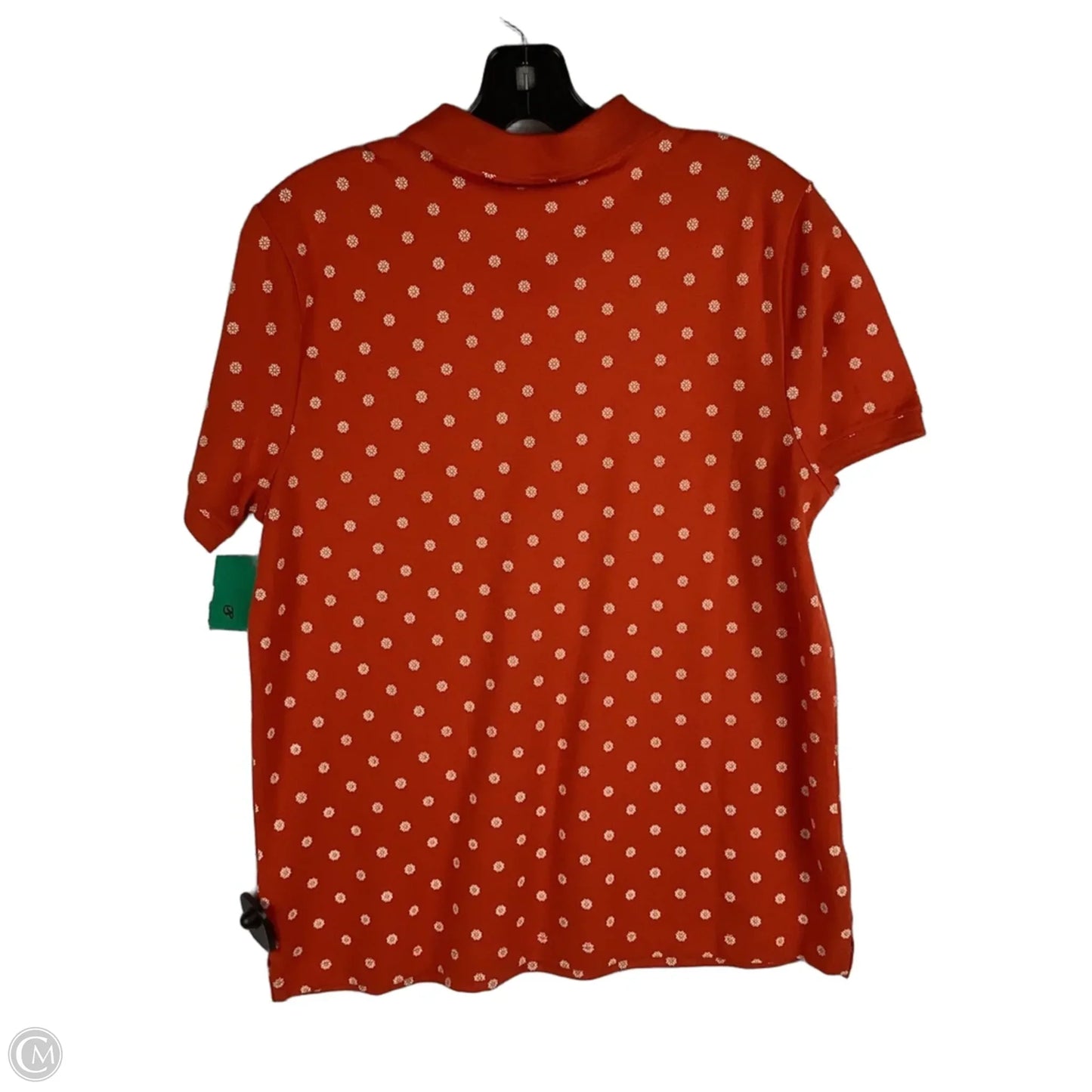 Top Short Sleeve By Lands End In Orange, Size: Xl