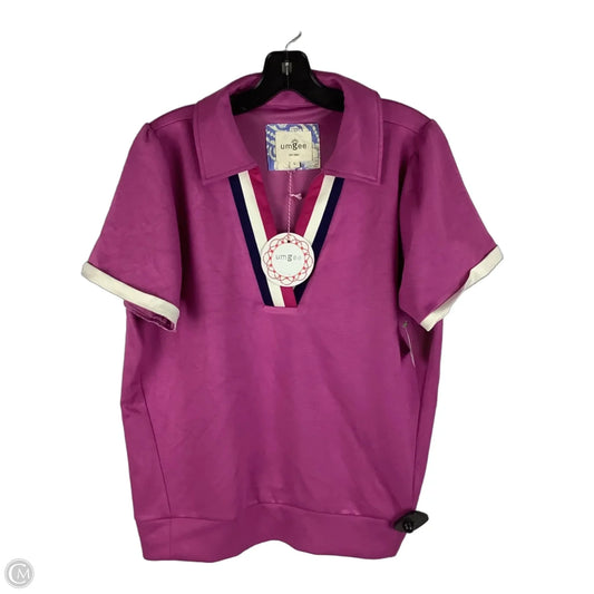 Top Short Sleeve By Umgee In Purple, Size: L