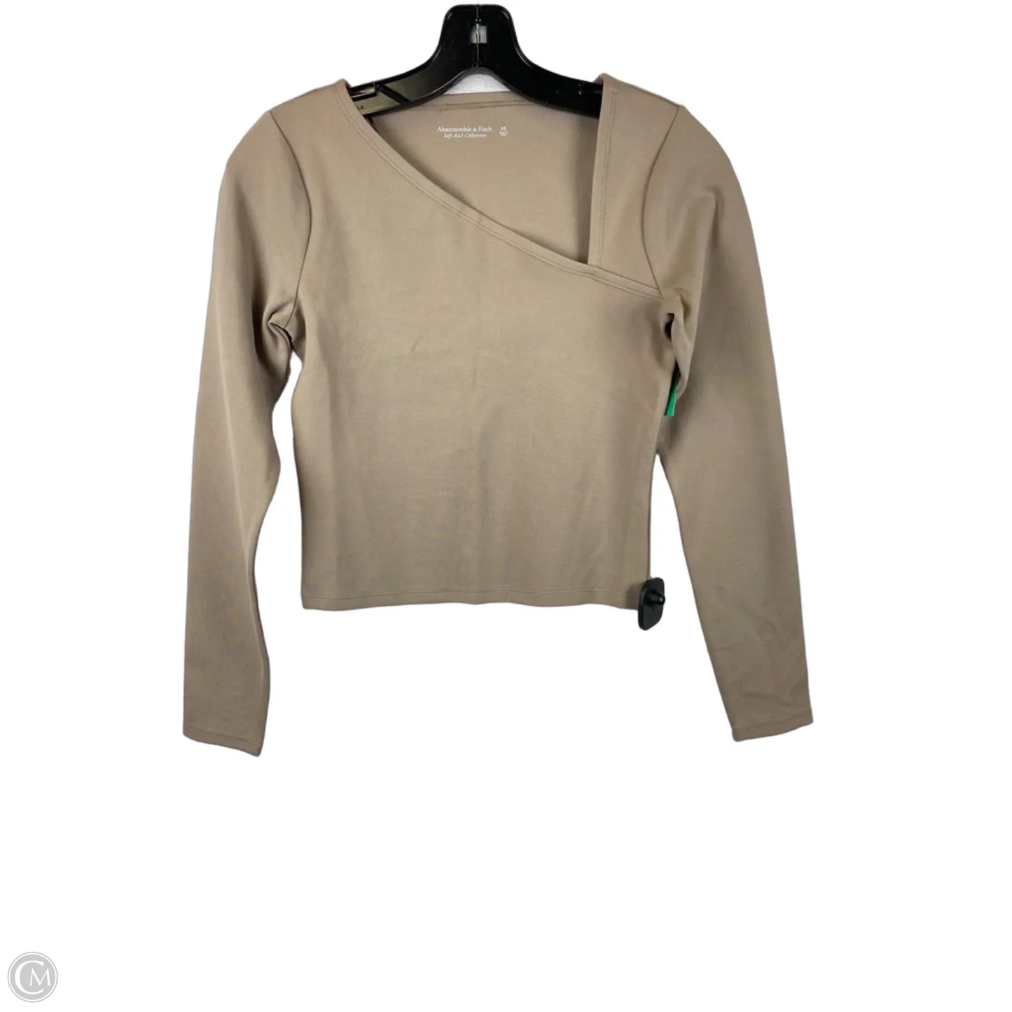 Top Long Sleeve By Abercrombie And Fitch In Brown, Size: Xs