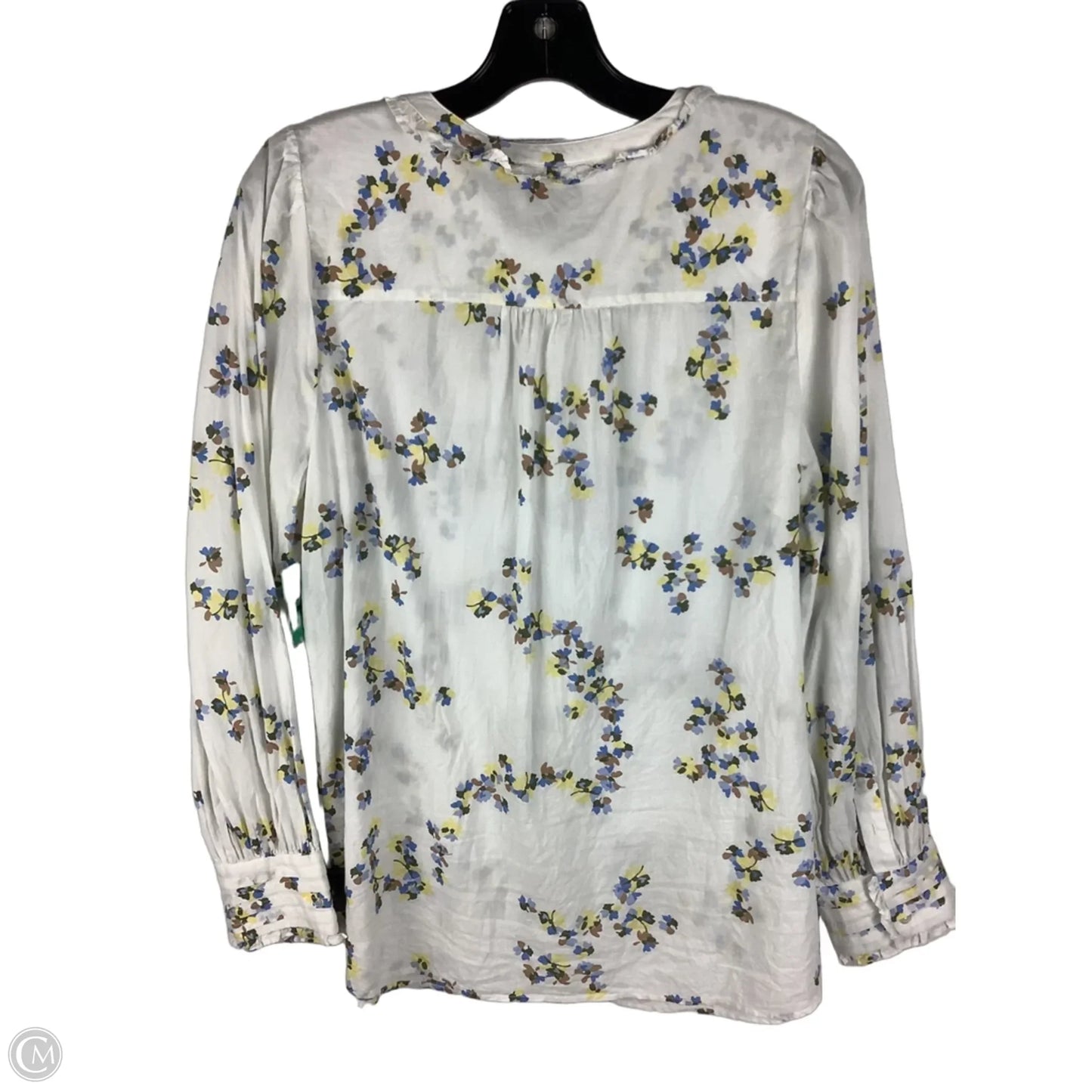 Top Long Sleeve By Talbots In Floral Print, Size: M