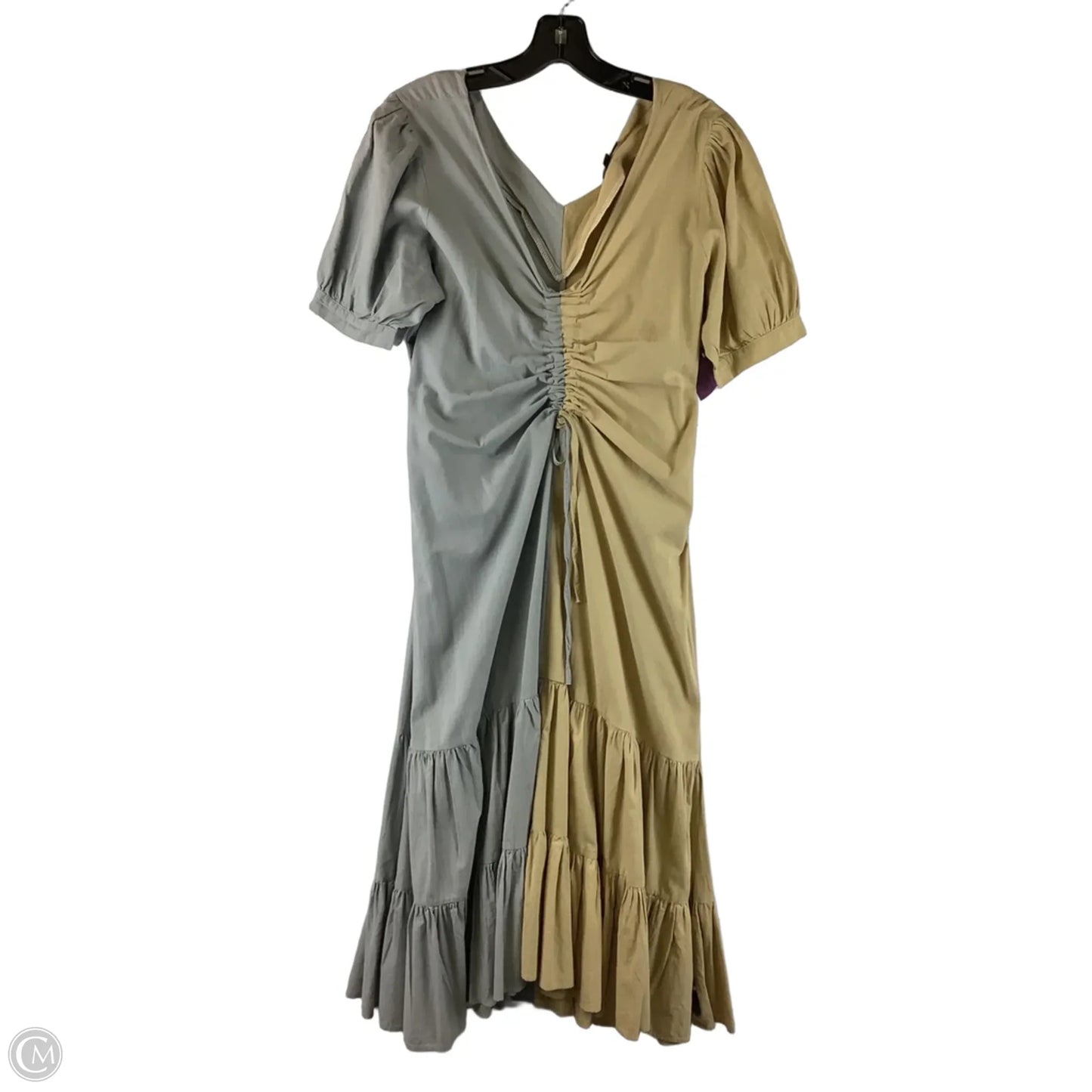Dress Casual Maxi By Cmc In Grey & Tan, Size: M