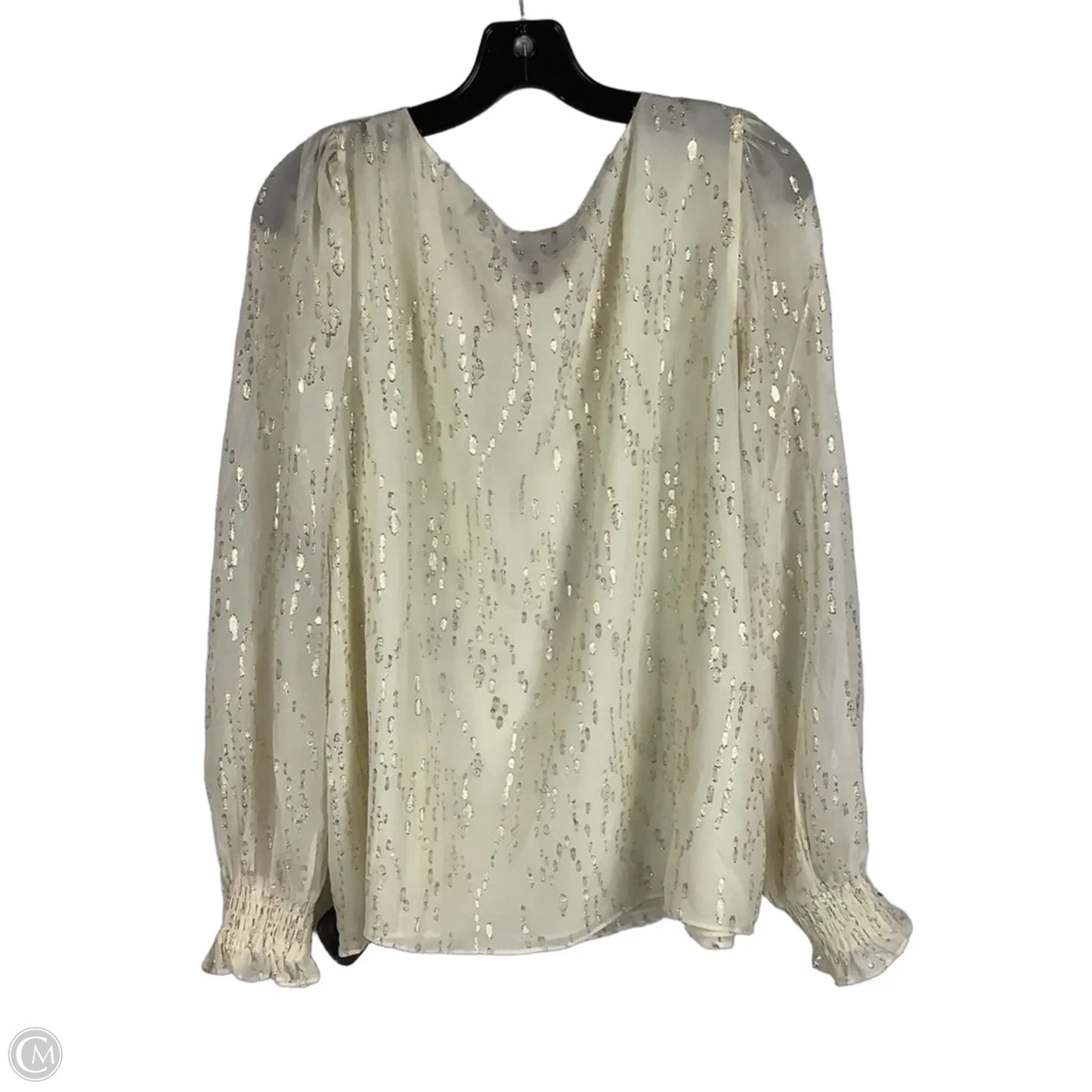 Top Long Sleeve Designer By Lilly Pulitzer In Gold, Size: Xl