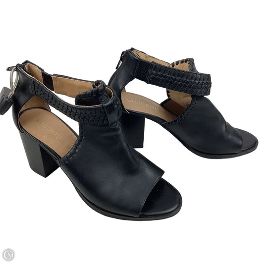 Sandals Heels Block By Jack Rogers In Black, Size: 7