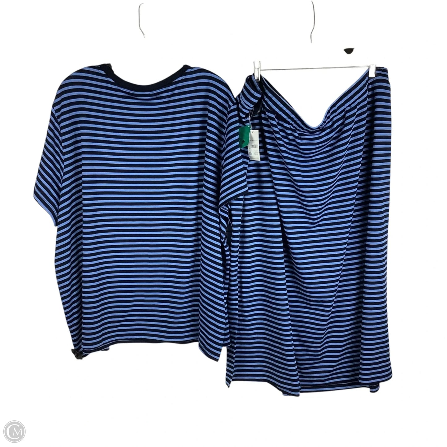 Skirt Set 2pc By Cato In Blue, Size: 3x (26/28)