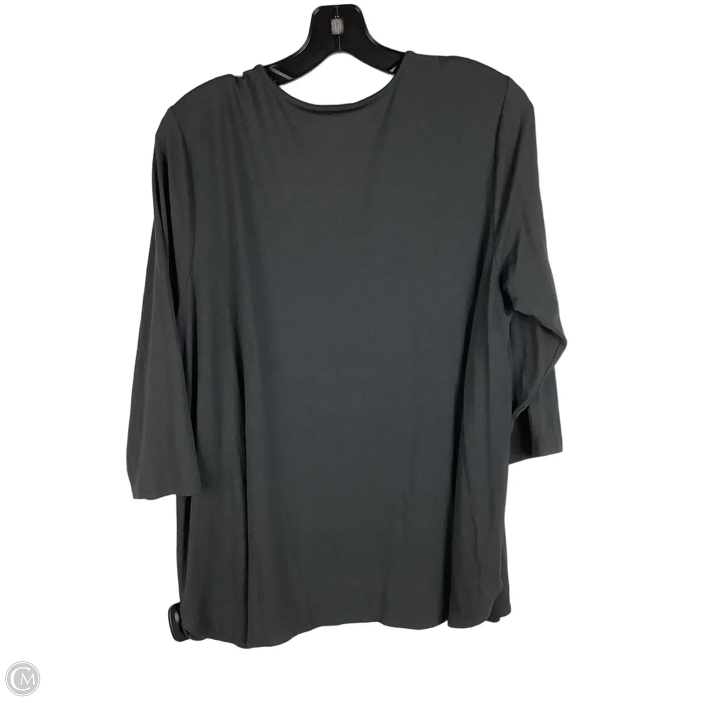 Top 3/4 Sleeve By J. Jill In Grey, Size: 1x
