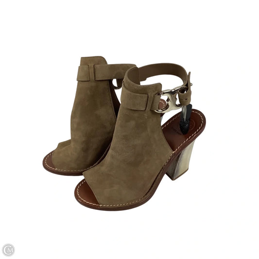 Shoes Designer By Tory Burch In Brown, Size: 5