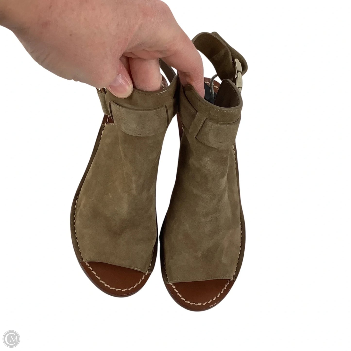 Shoes Designer By Tory Burch In Brown, Size: 5