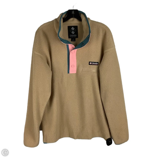 Jacket Fleece By Columbia In Tan, Size: S