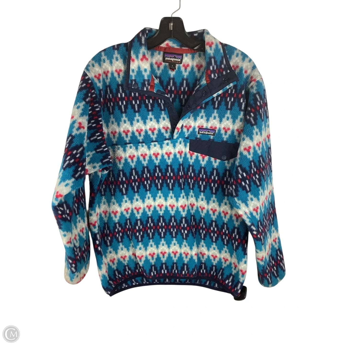 Jacket Fleece By Patagonia In Blue, Size: S