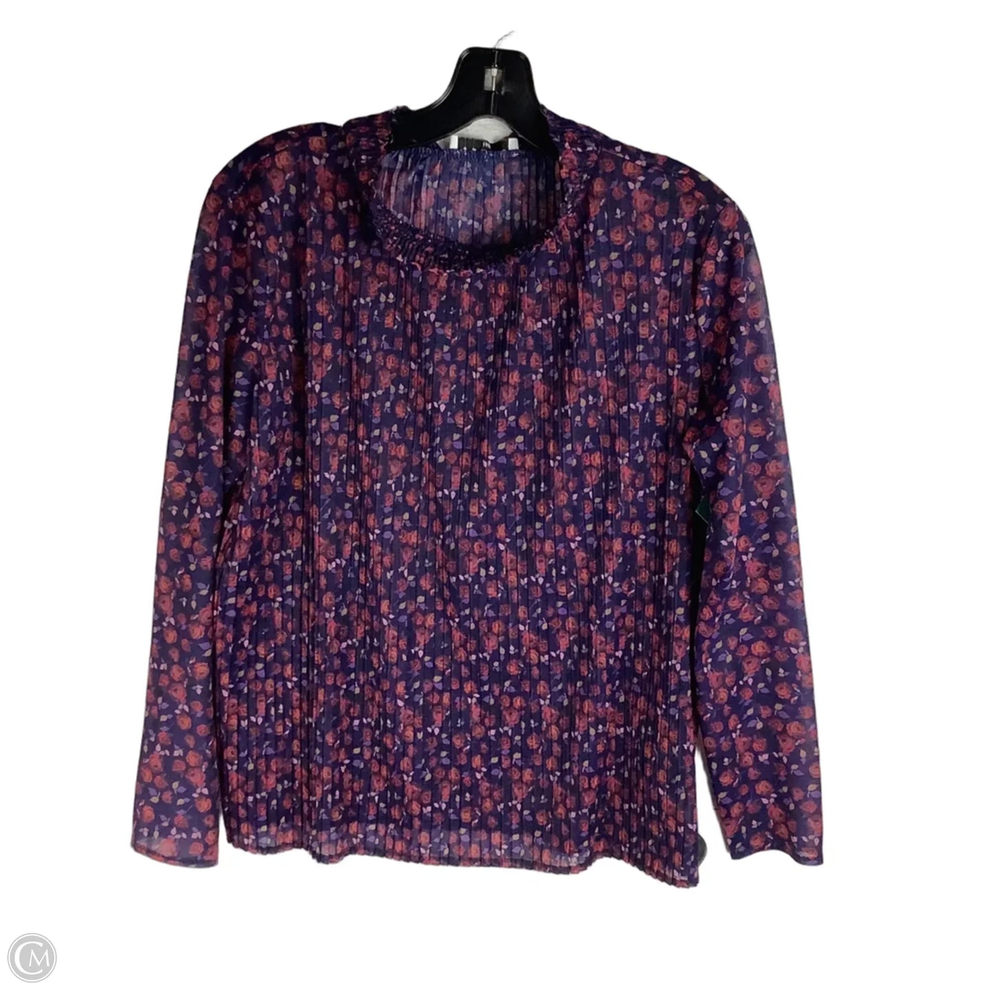 Top Long Sleeve Designer By Sandro In Purple, Size: Estimated S