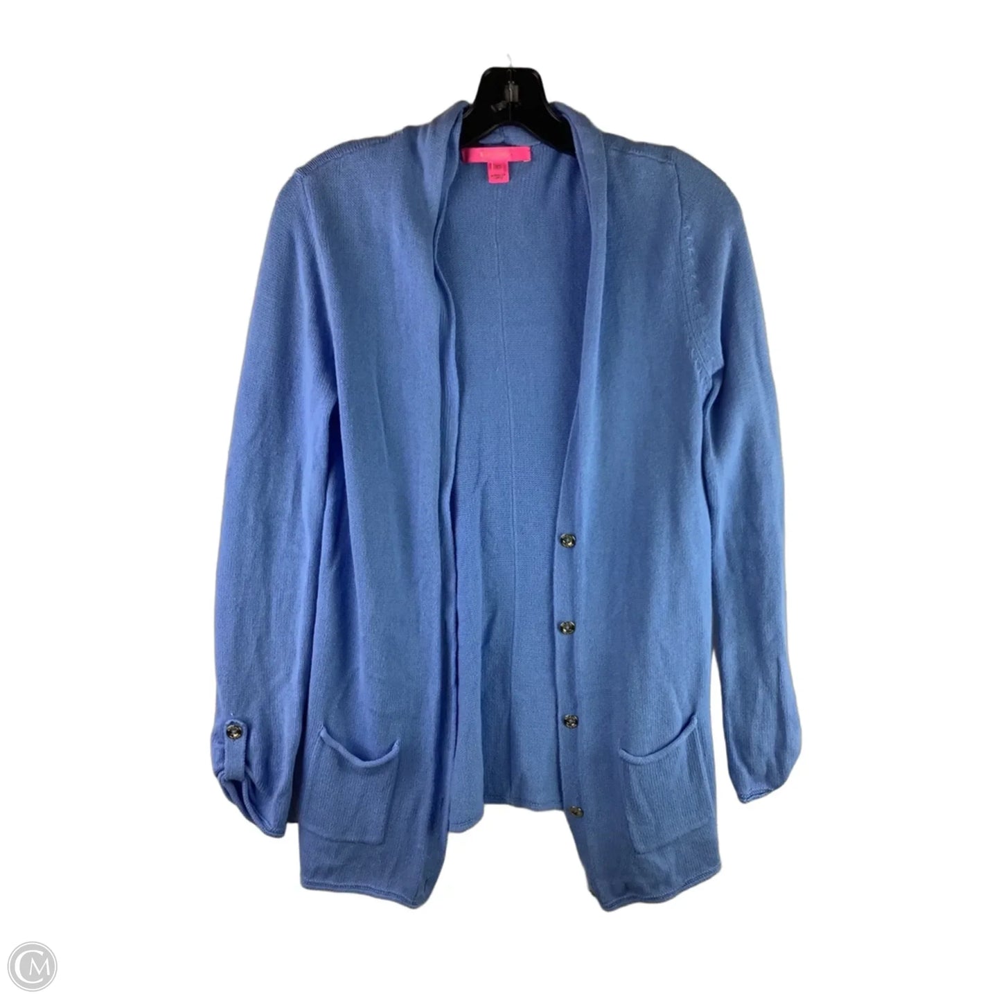 Sweater Cardigan Designer By Lilly Pulitzer In Blue, Size: Xs
