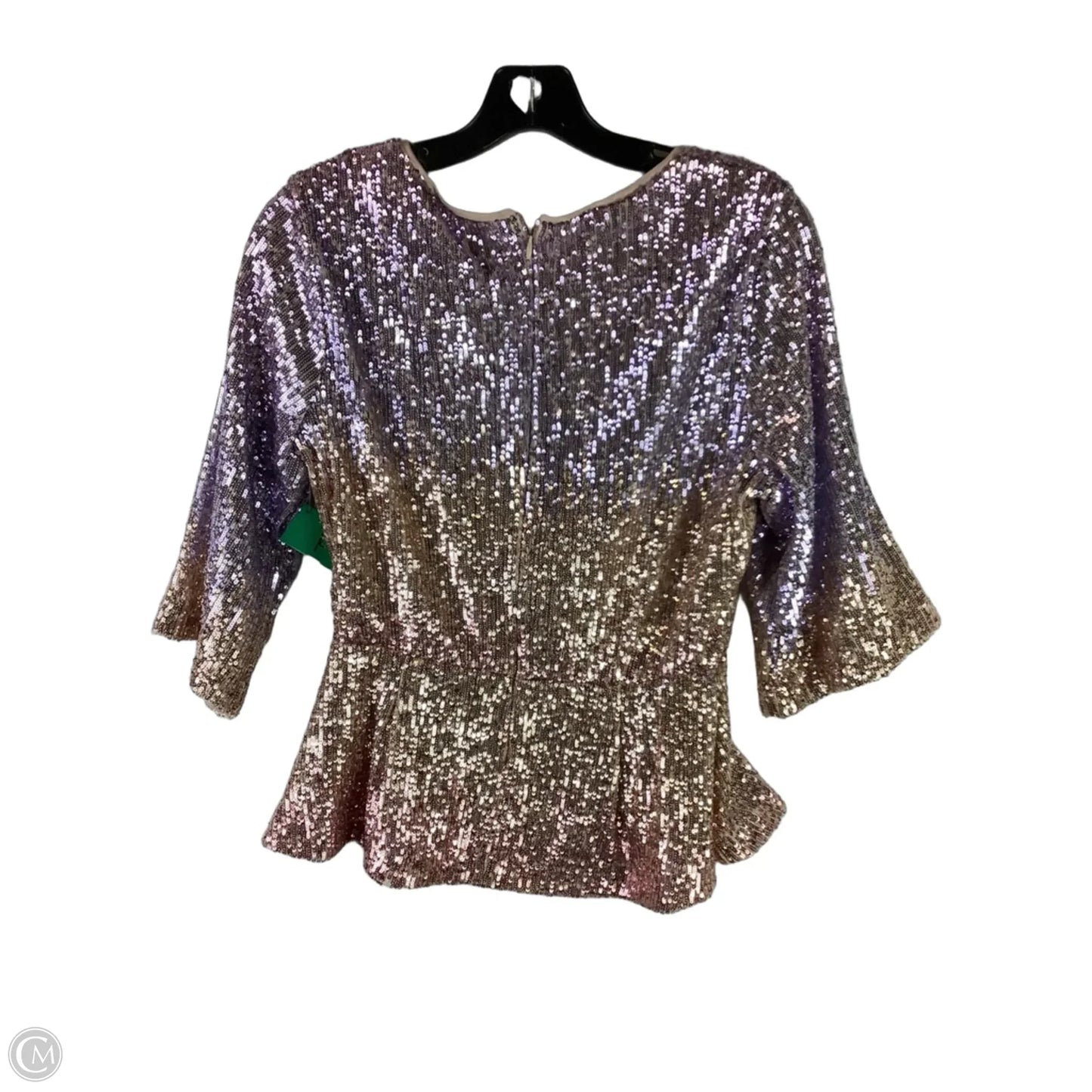 Top Long Sleeve By Skies Are Blue In Purple, Size: Xs