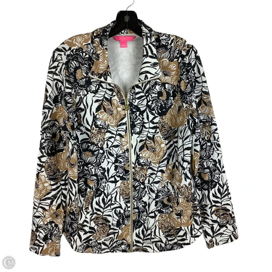Jacket Designer By Lilly Pulitzer In Black & Brown, Size: M