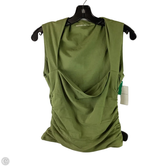 Top Sleeveless By Abercrombie And Fitch In Green, Size: L
