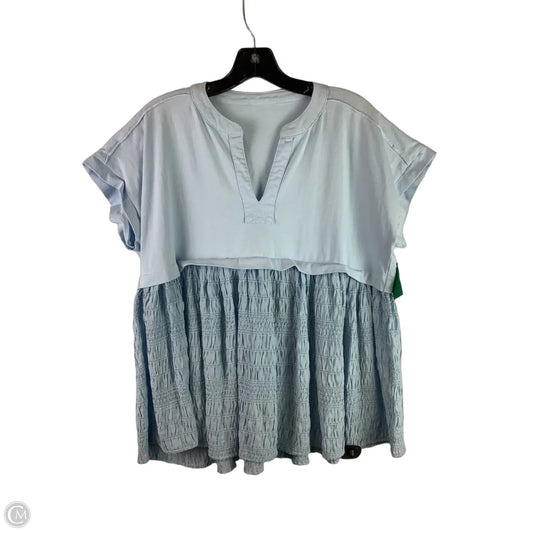 Top Short Sleeve By Clothes Mentor In Blue, Size: M
