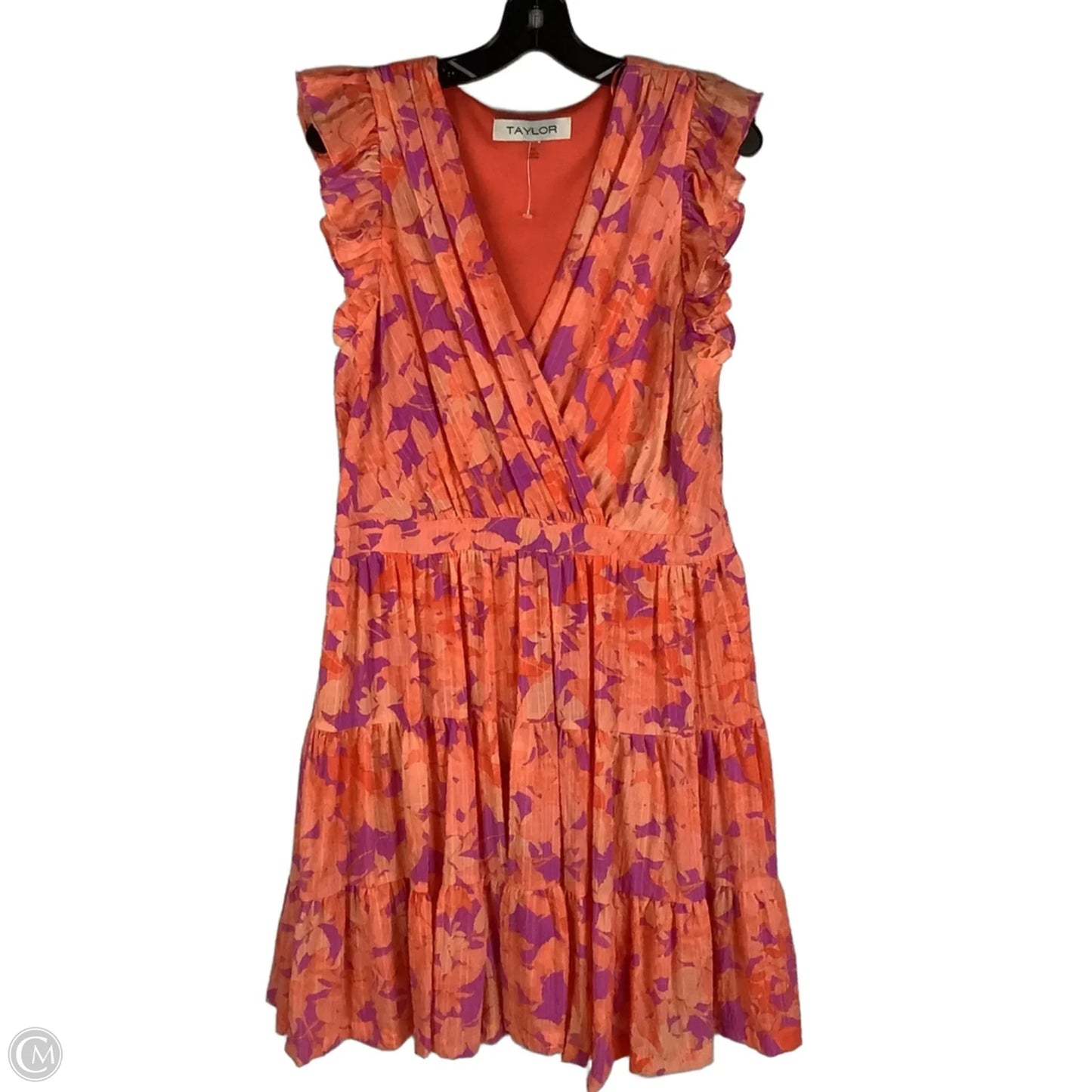 Dress Casual Midi By Taylor In Orange, Size: 16