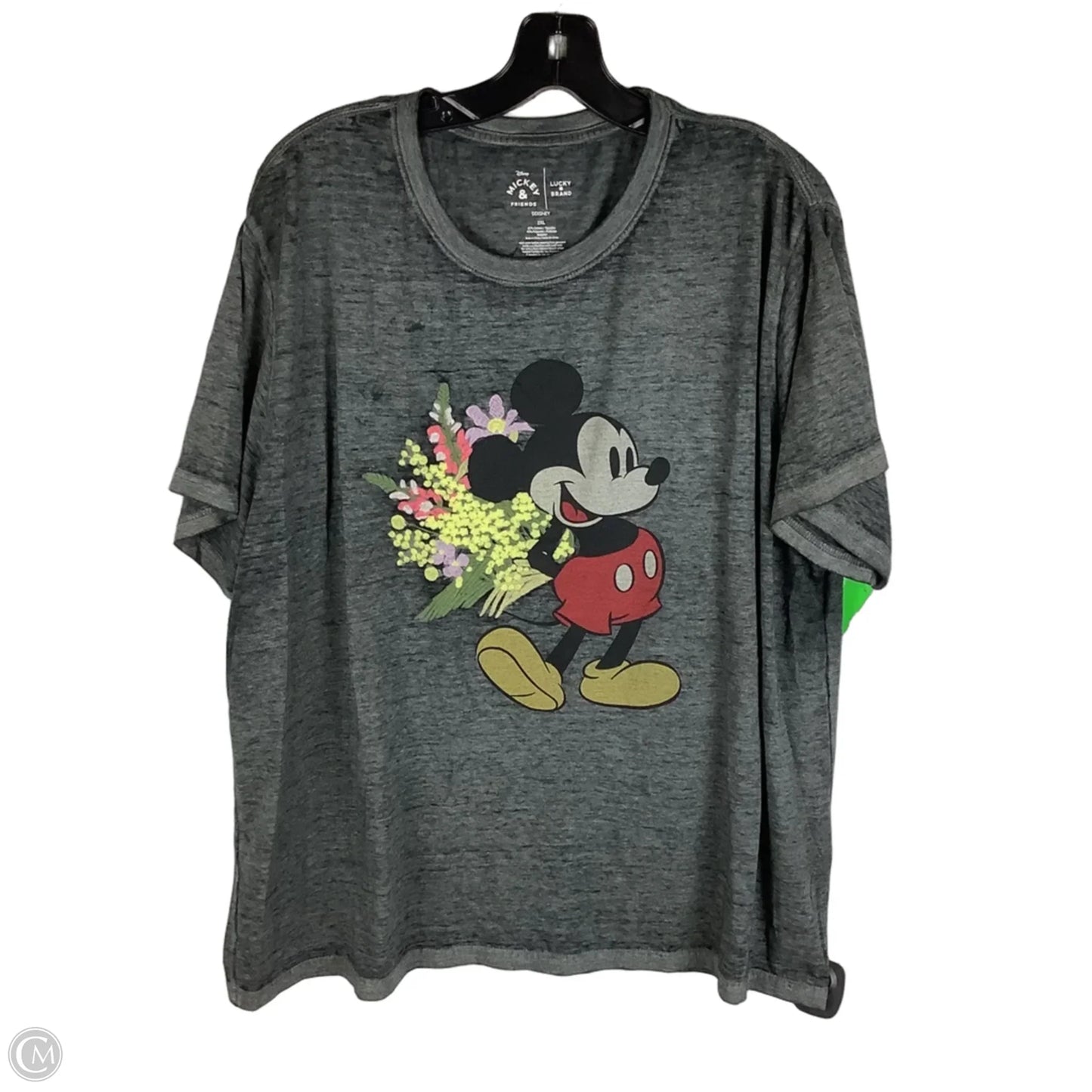 Top Short Sleeve By Lucky Brand In Grey, Size: 2x