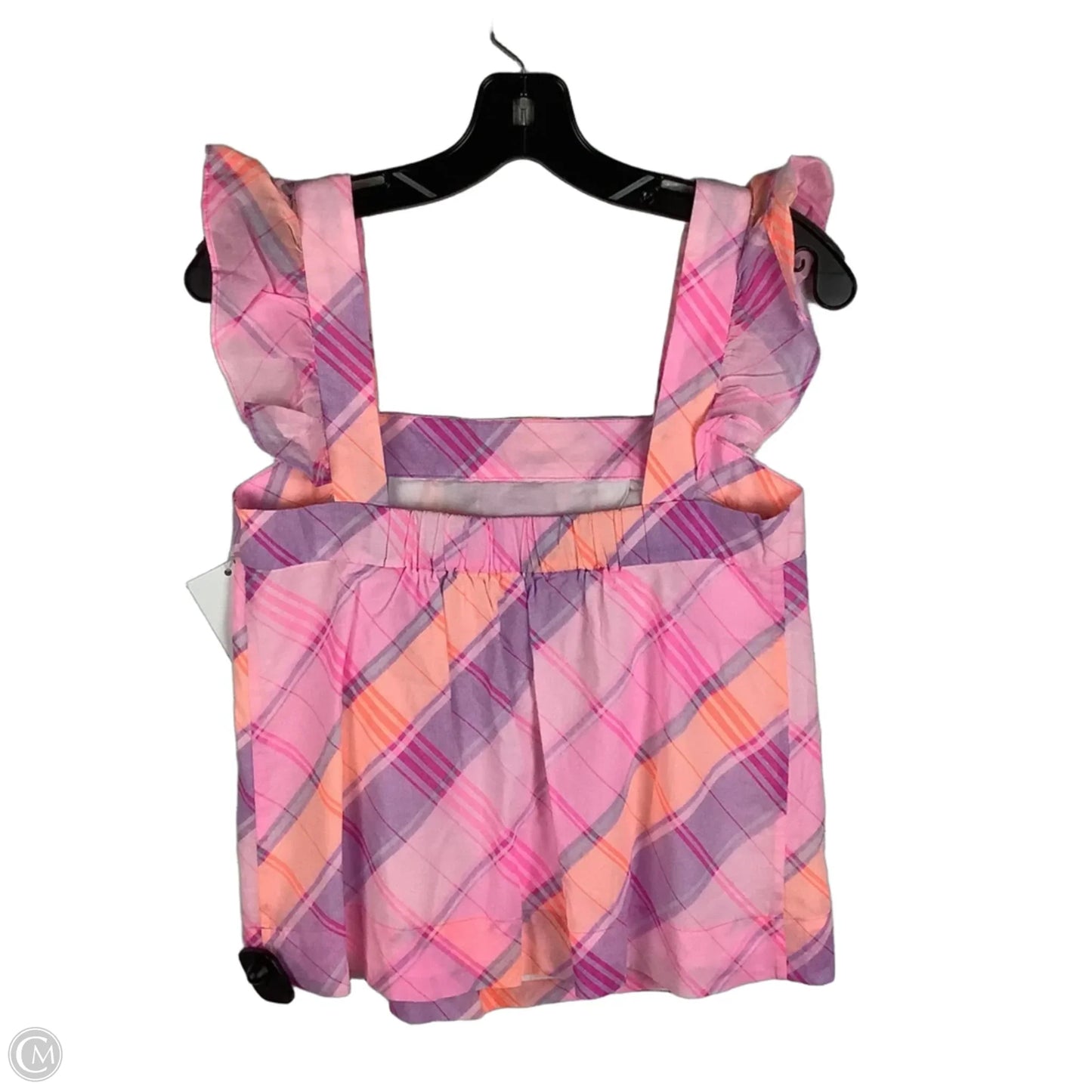 Top Sleeveless Designer By Lilly Pulitzer In Plaid Pattern, Size: Xs
