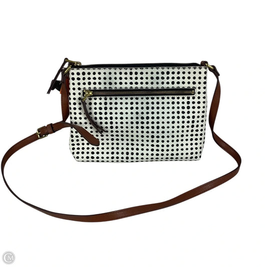Crossbody Leather By Fossil, Size: Small
