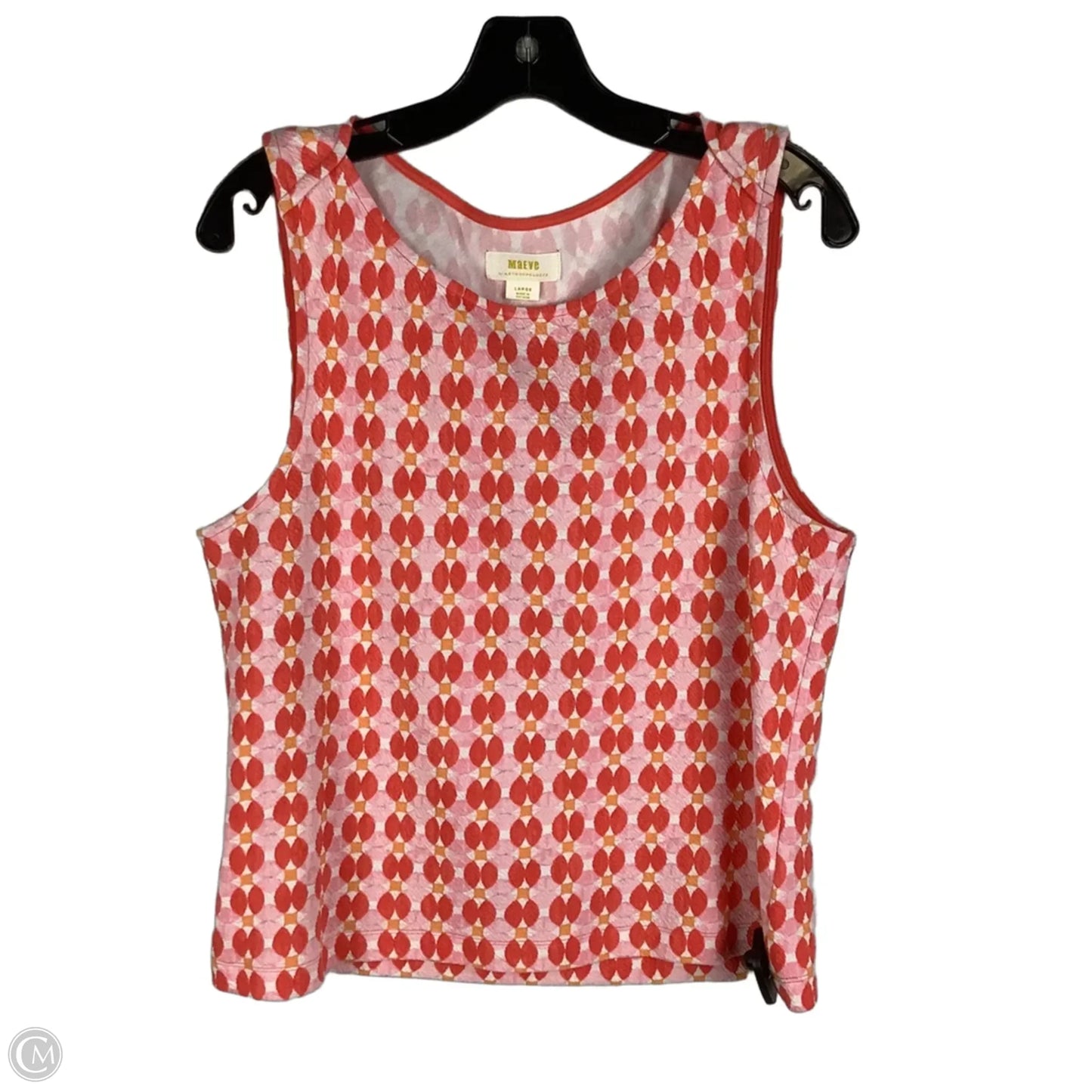 Top Sleeveless By Maeve In Pink, Size: L