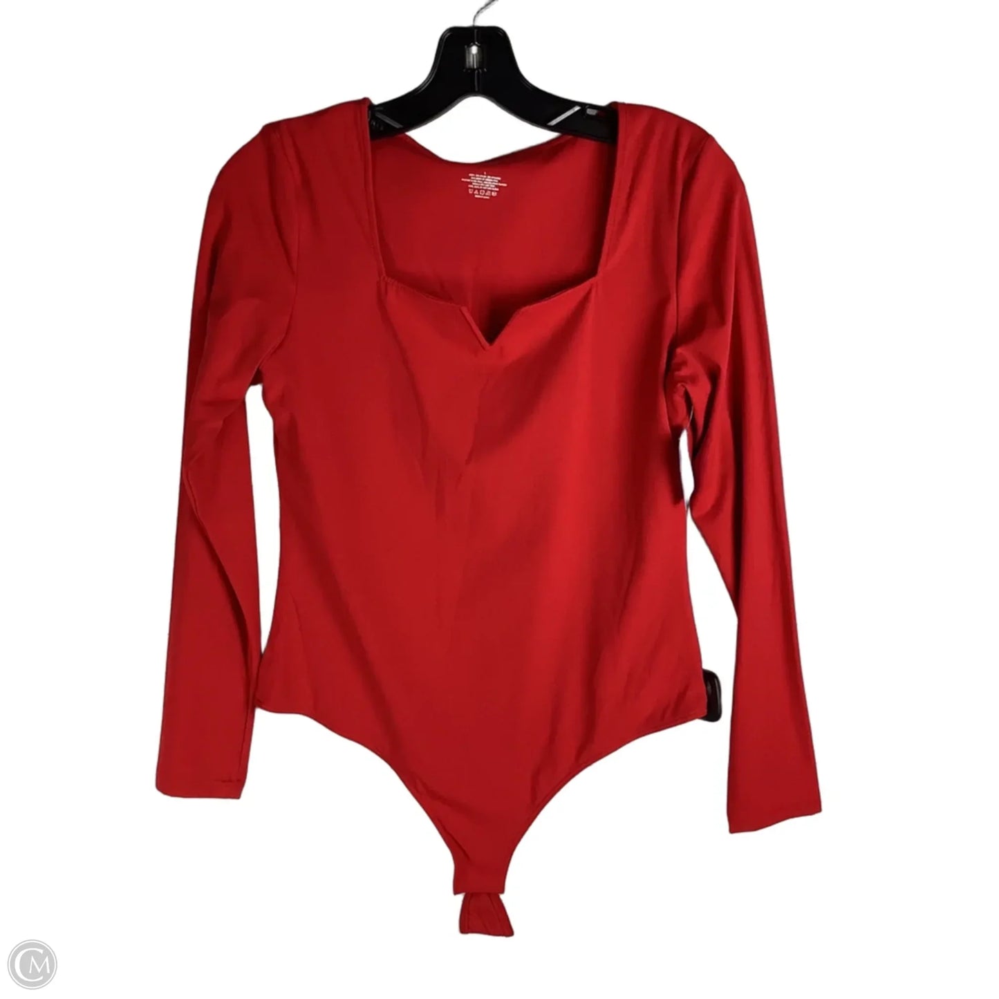 Bodysuit By Clothes Mentor In Red, Size: L