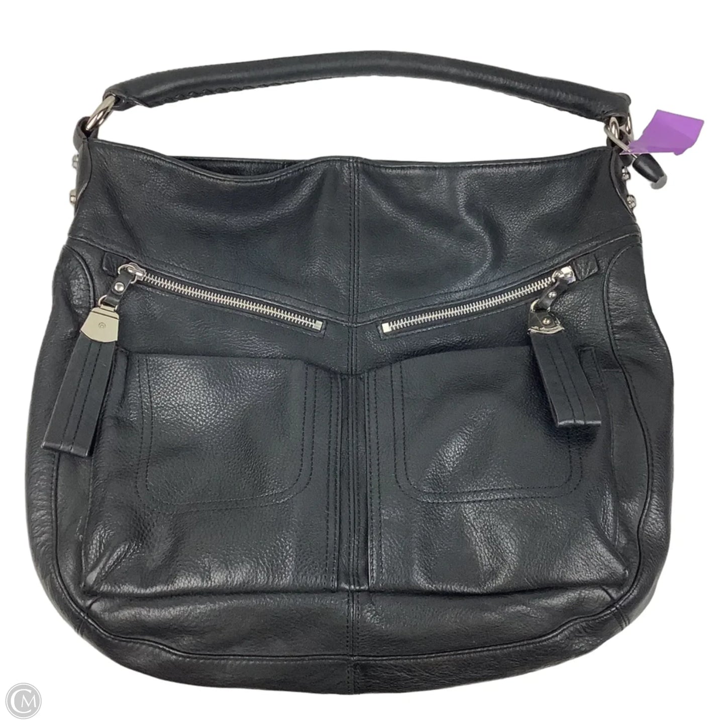 Handbag Leather By B. Makowsky, Size: Medium