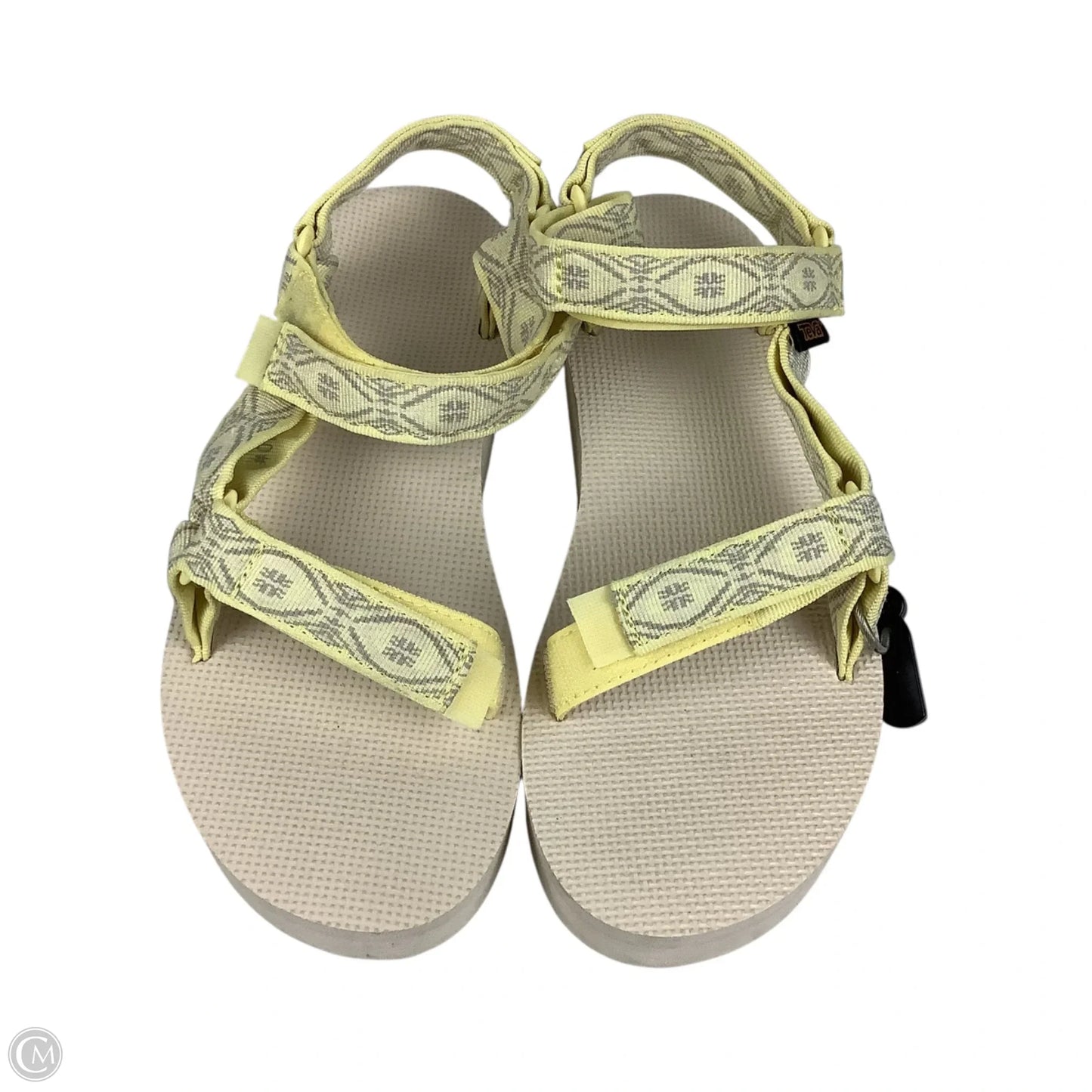 Sandals Heels Platform By Teva In Yellow, Size: 10