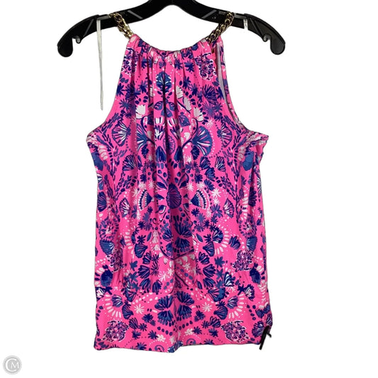 Top Sleeveless Designer By Lilly Pulitzer In Pink, Size: S