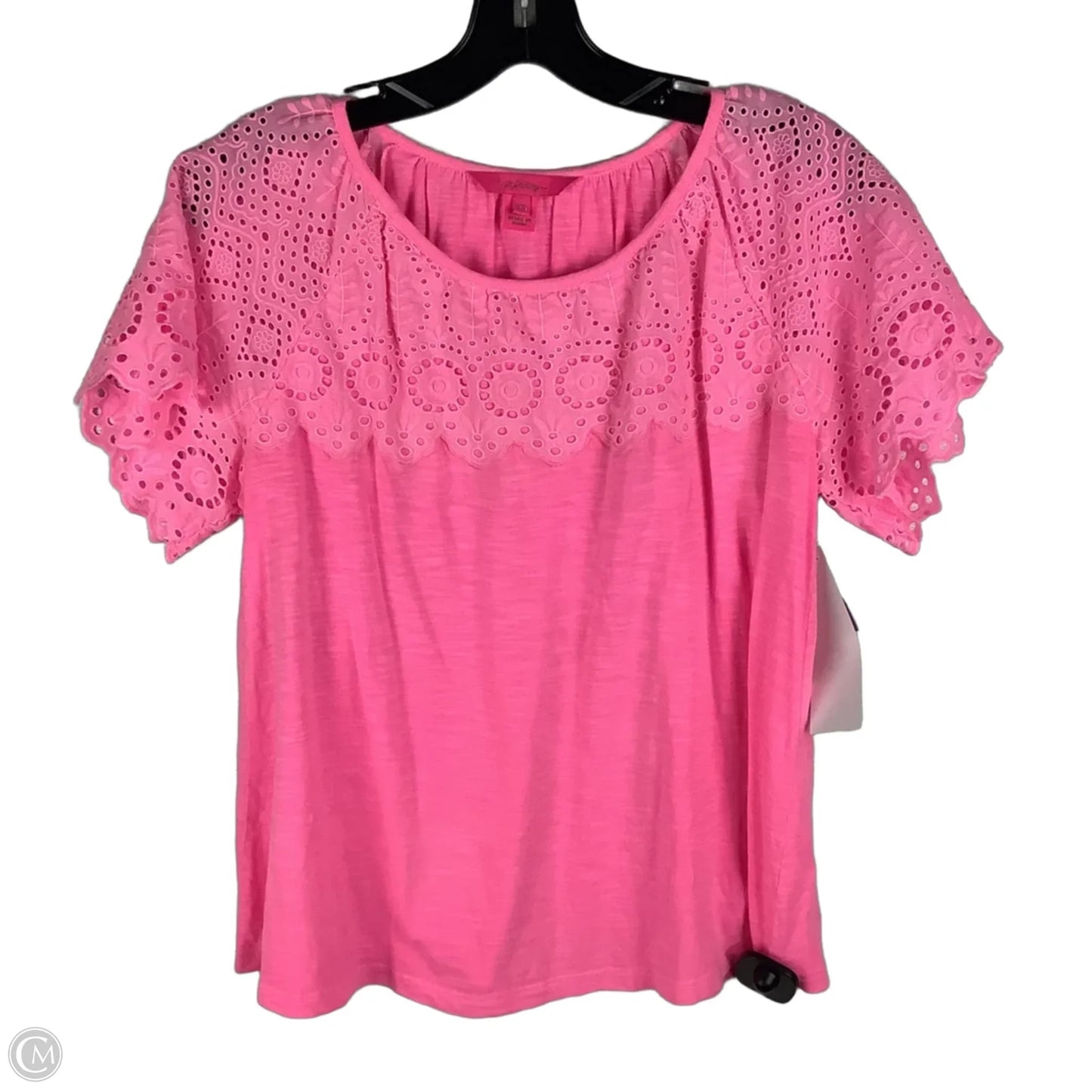 Top Short Sleeve Designer By Lilly Pulitzer In Pink, Size: Xs