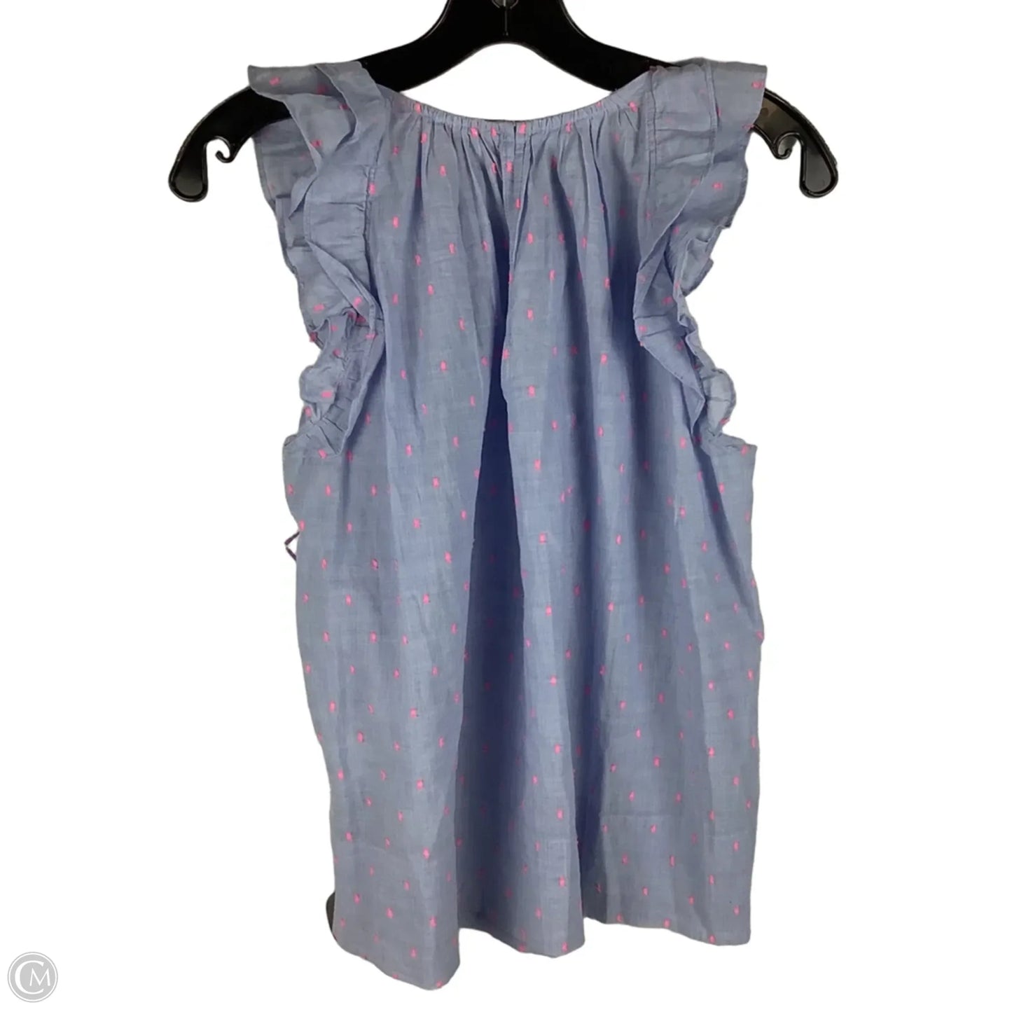 Top Short Sleeve Designer By Lilly Pulitzer In Blue, Size: S