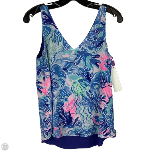 Top Sleeveless Designer By Lilly Pulitzer In Blue, Size: Xs