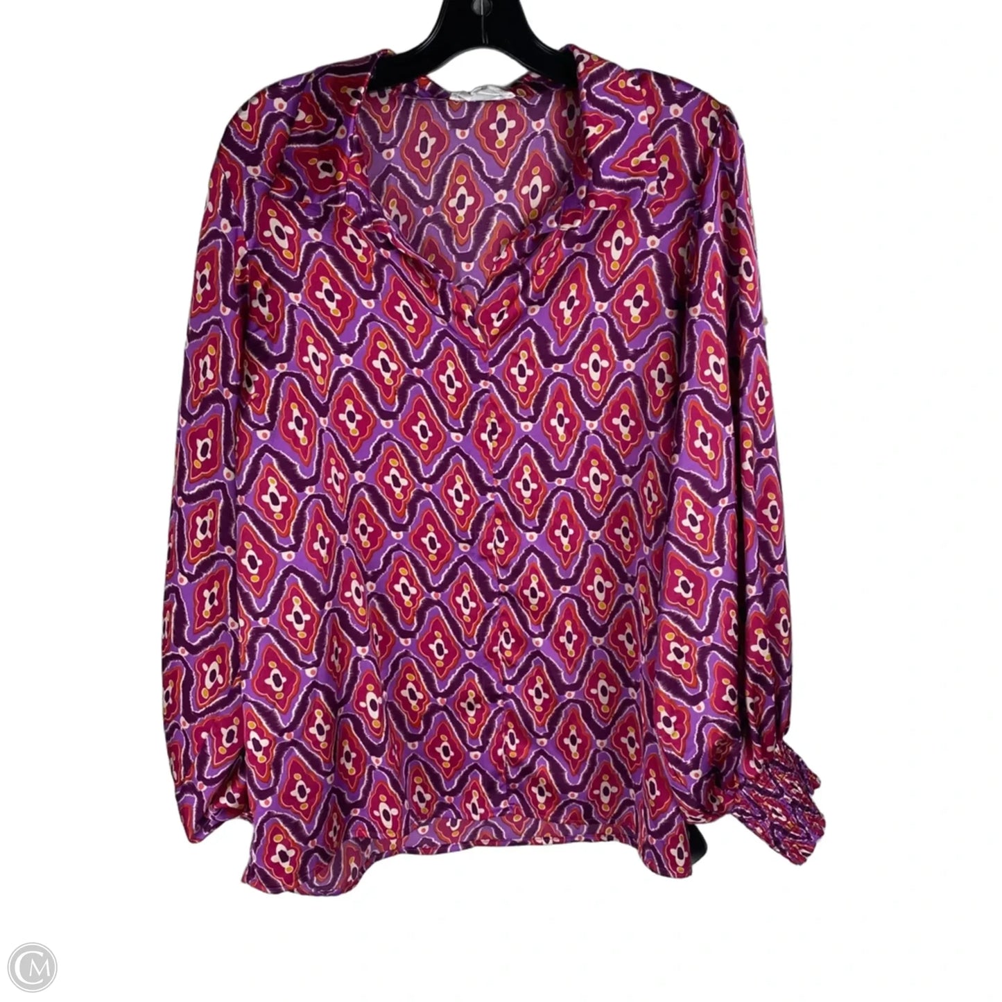 Top Long Sleeve By First Love In Purple, Size: L