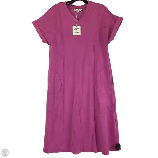 Dress Casual Maxi By Davi & Dani In Pink, Size: S