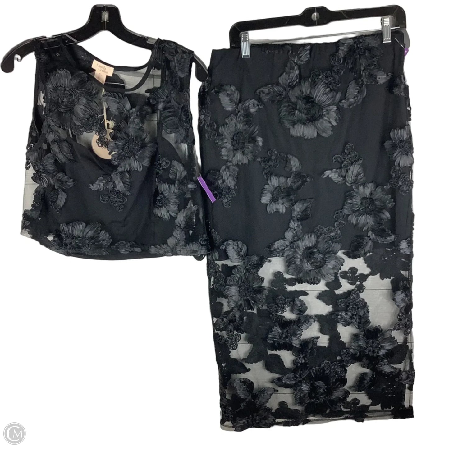 Skirt Set 2pc By Cmc In Black, Size: L