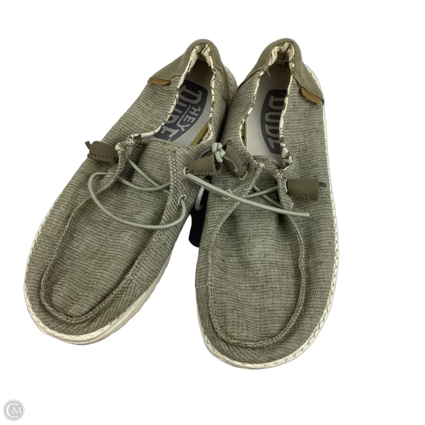 Shoes Flats By Hey Dude In Green, Size: 5