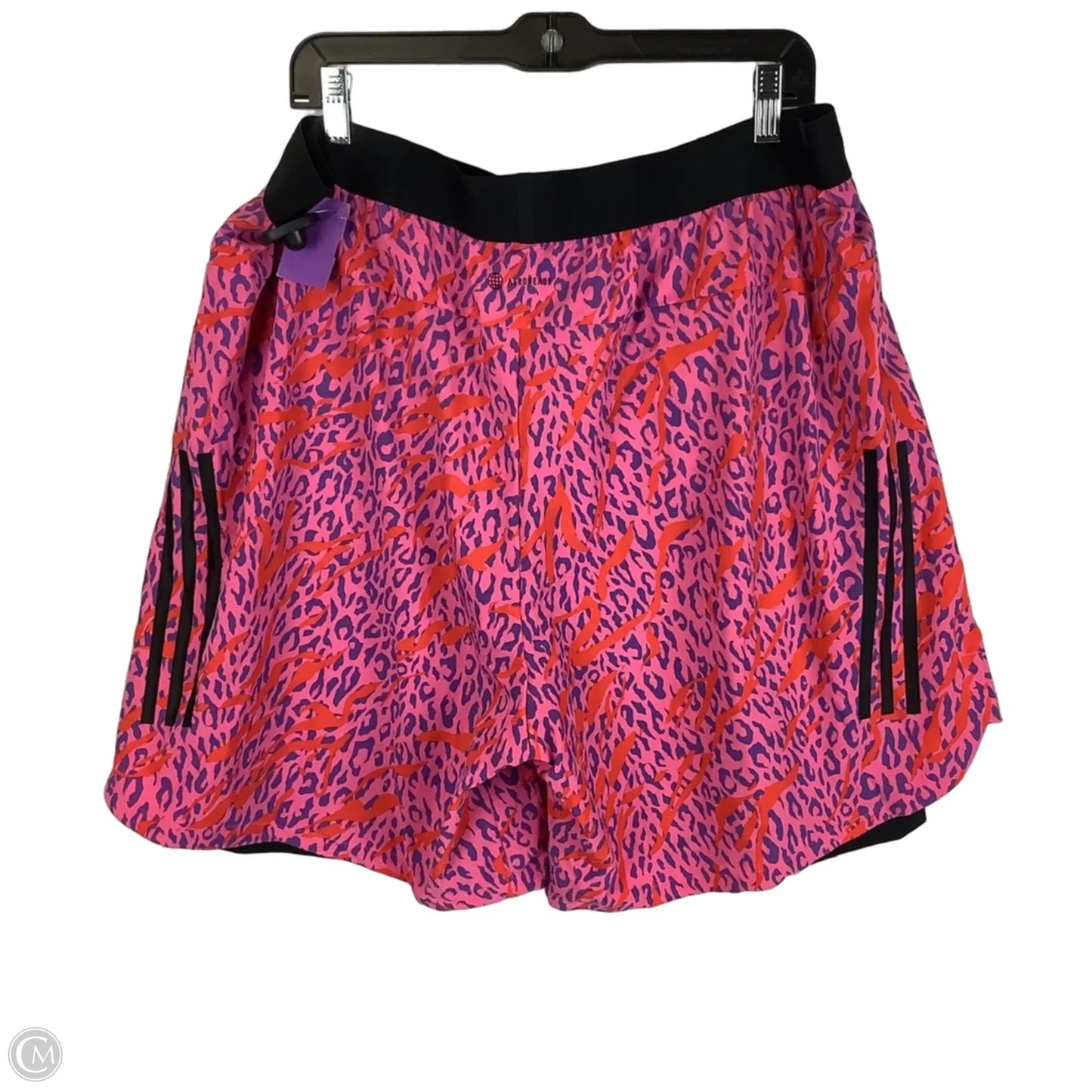Athletic Shorts By Adidas In Pink, Size: XXL