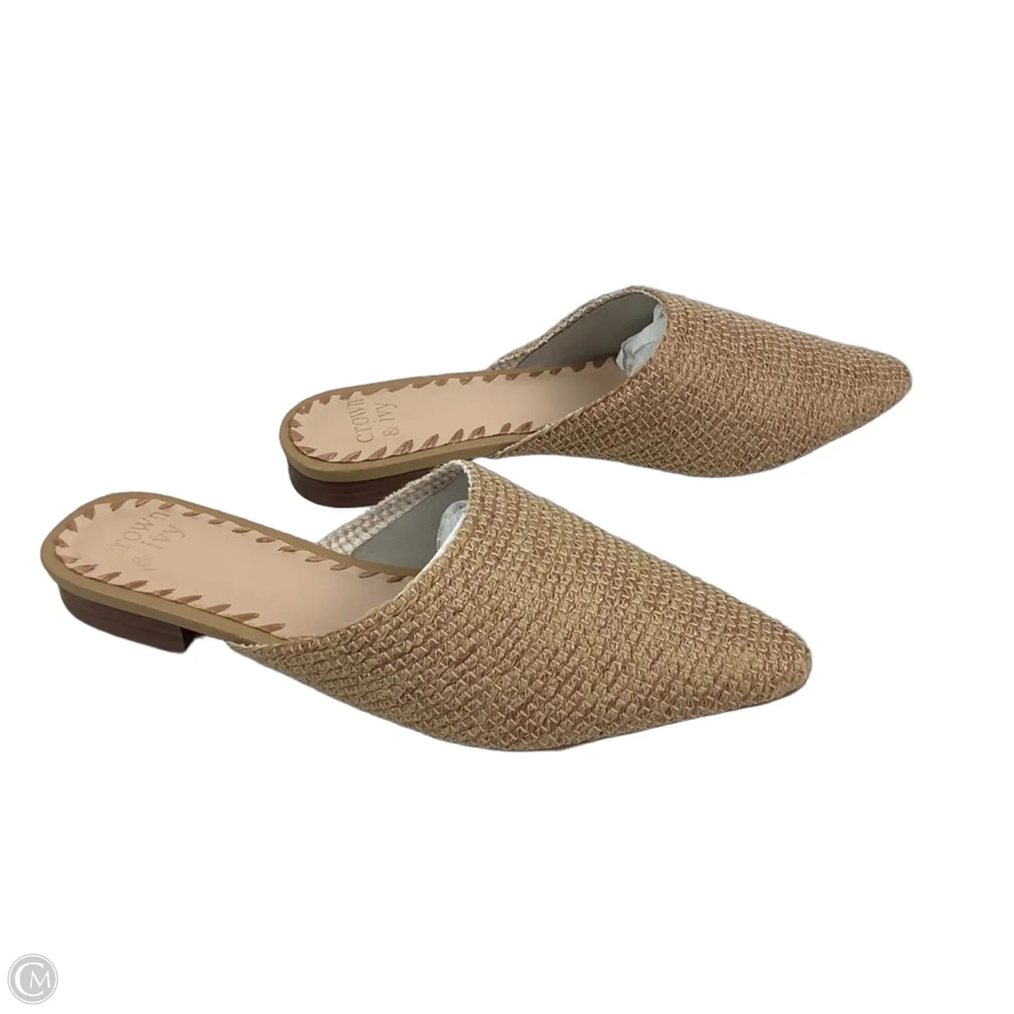 Sandals Flats By Crown And Ivy In Tan, Size: 8