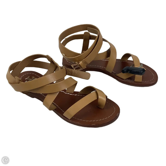 Sandals Designer By Tory Burch In Brown, Size 5