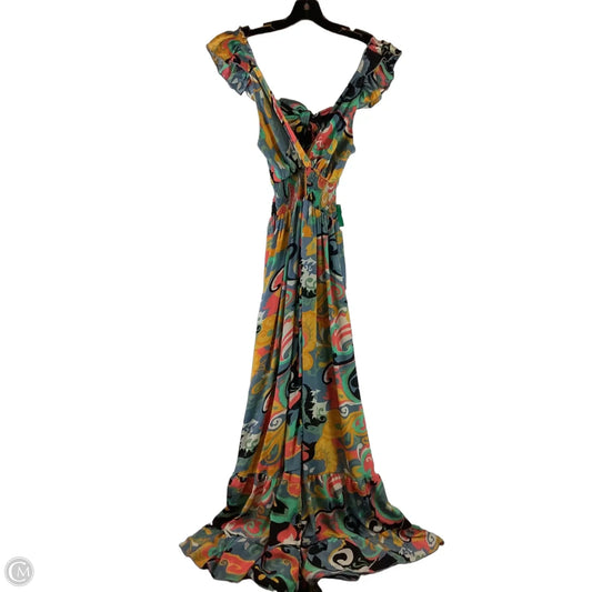 Dress Casual Maxi By Cmc In Multi-colored, Size: Osfm