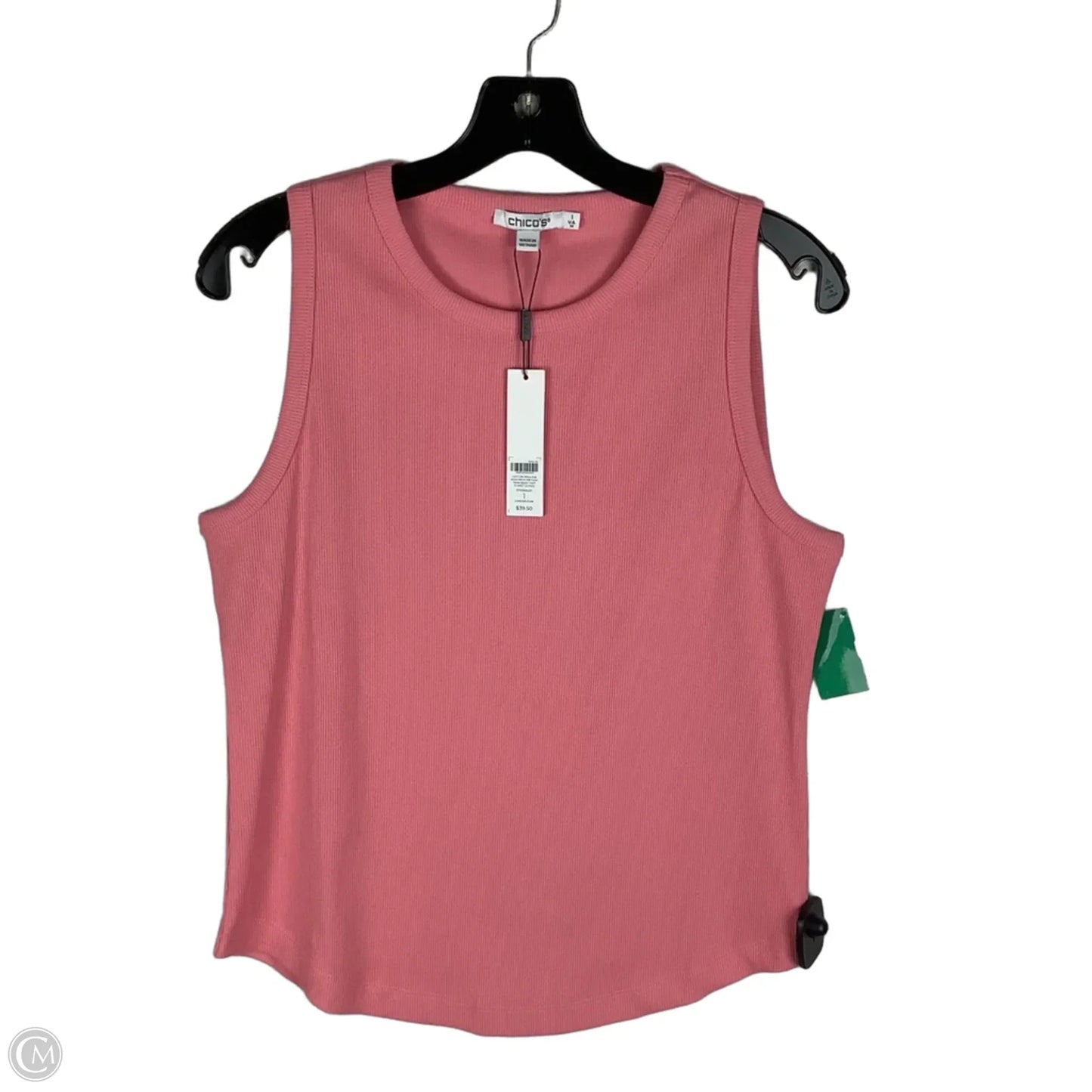Top Sleeveless By Chicos In Pink, Size: M
