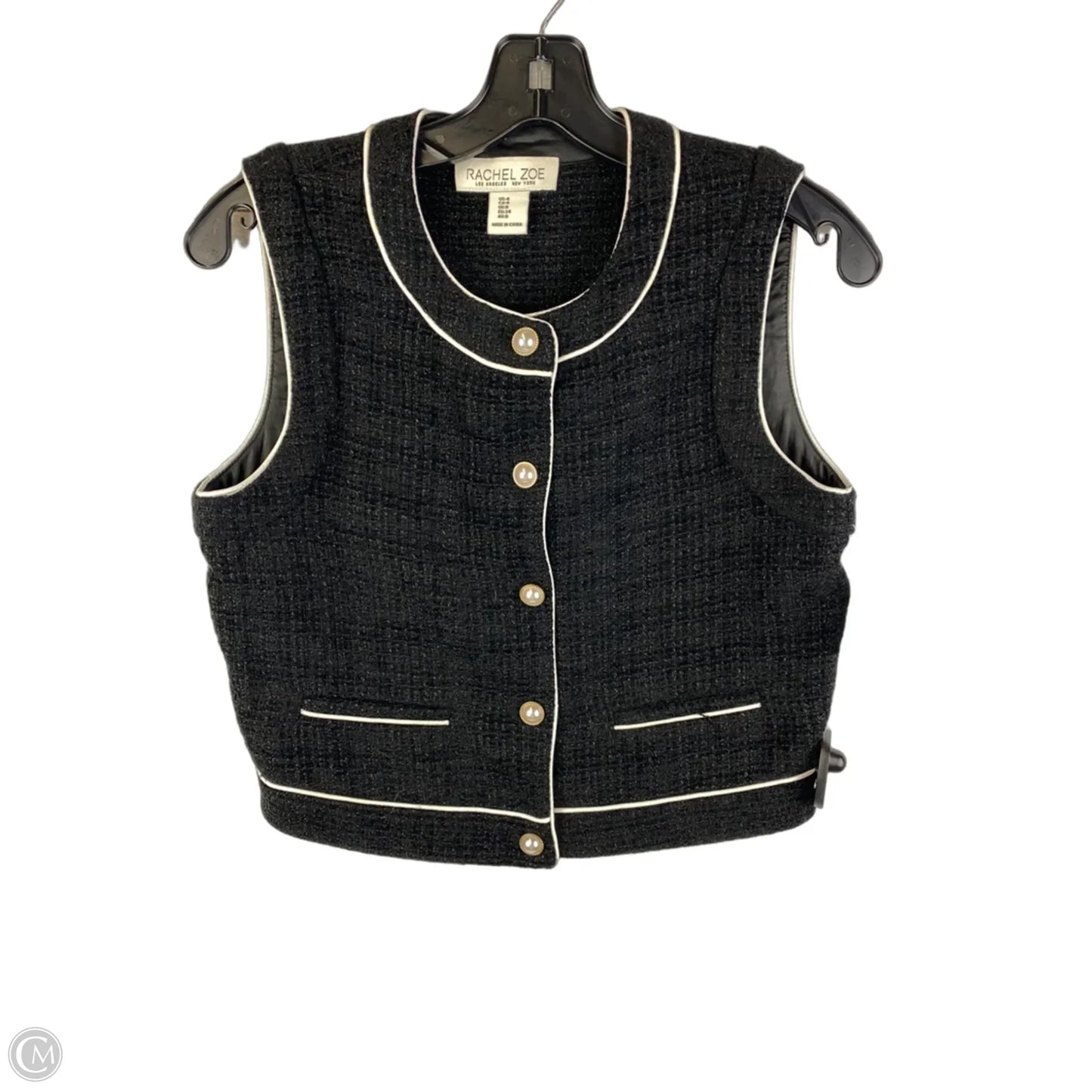 Vest Sweater By Rachel Zoe In Black, Size: 4