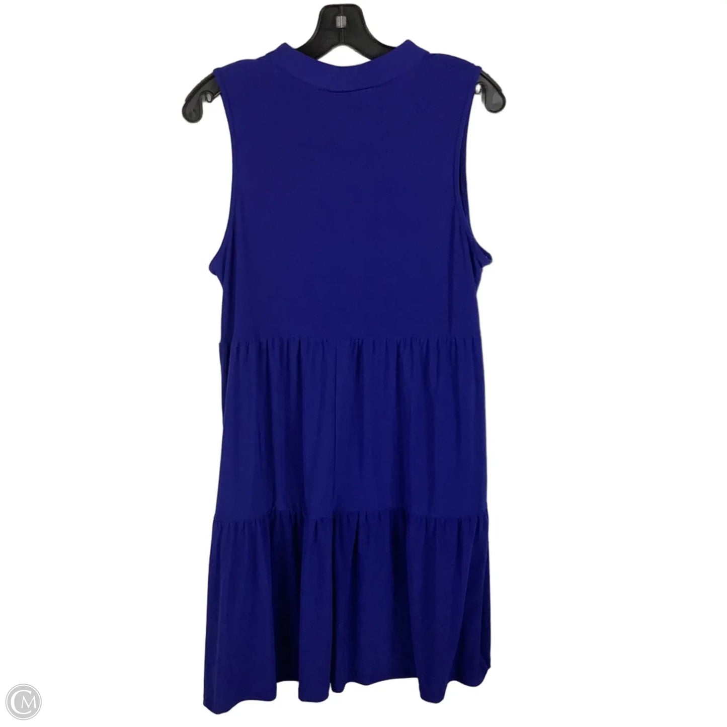 Dress Casual Short By Dear Scarlett In Blue, Size: S