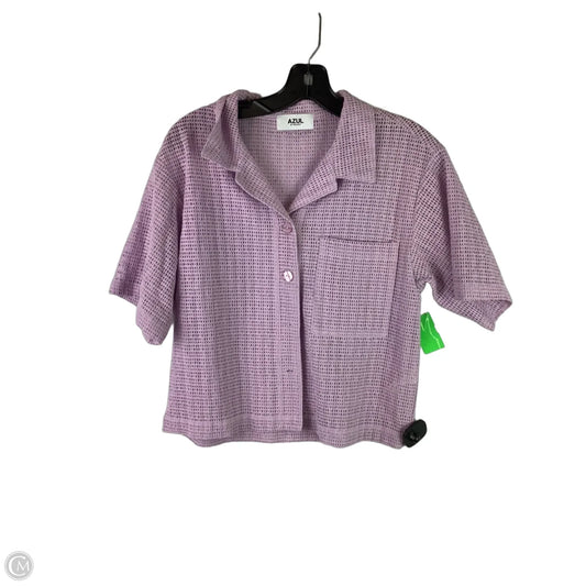 Top Short Sleeve By Cmc In Purple, Size: S