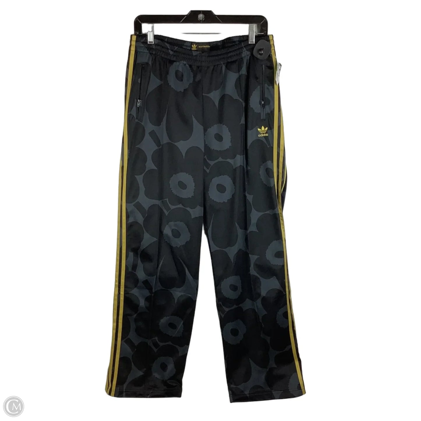 Athletic Pants By Adidas In Grey, Size: L